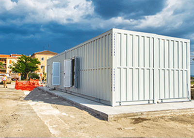 Modulo prefabbricato ad uso ufficio (4 moduli assemblati)