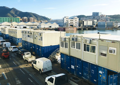 Modulo prefabbricato a schiera